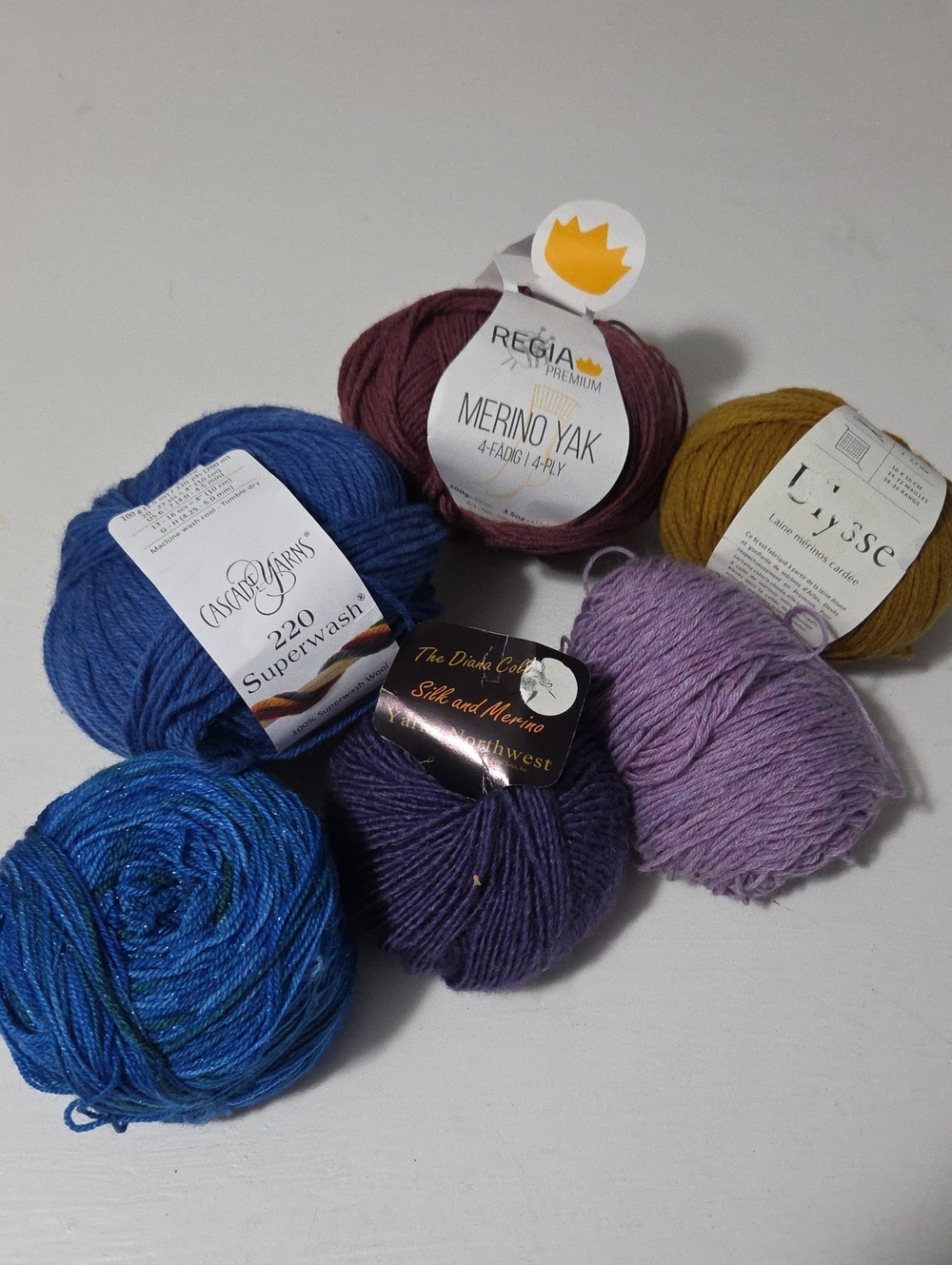7 Assorted Yarn Balls